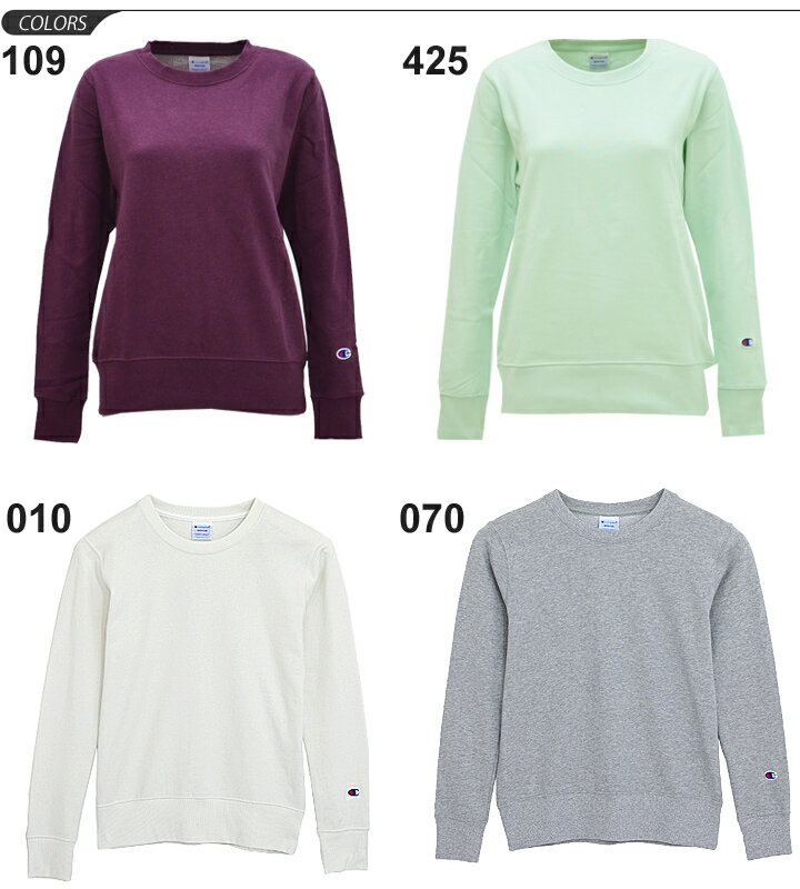 スウェットシャツ トレーナー レディース/チャンピオン champion BASIC/スポーツ カジュアル シンプル 女性用 クルーネック スエット トップス/CW-K014