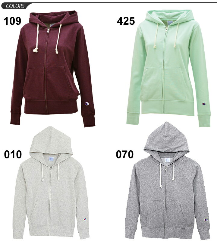スウェットパーカー レディース/チャンピオン champion BASIC/ジップアップ パーカ スポーツ カジュアル シンプル Cロゴ 女性用 スエット アウター/CW-K109