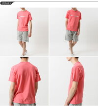 Tシャツ半袖メンズChampionチャンピオンベーシックTEE/丸首ロゴTスポーツカジュアルシンプル男性紳士服半袖シャツトップス/C3-P302