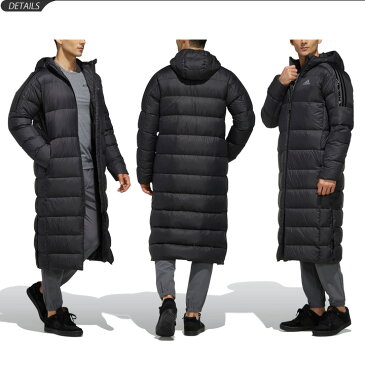 ダウンコート ロングコート メンズ アウター アディダス adidas BOS Long Light Down Parka 防寒コート スポーツウェア 軽量 ベンチコート シンプル カジュアル スポーツ観戦 普段使い 上着/GDT78【ギフト不可】