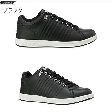 スニーカー メンズ シューズ ケースイス K・SWISS KSL 01 コートスタイル Black ローカット カジュアルシューズ 男性用 紳士 靴 黒 ブラック シンプル コートシューズ くつ/36800011/紳士靴/KSL01-