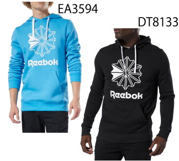 スウェット パーカー 長袖 トレーナー メンズ リーボック Reebok CL ビッグロゴ フーディー スポーツウェア スエット プルオーバー スウェットシャツ 男性 トレーニング ジム カジュアル ストリート/FTR29
