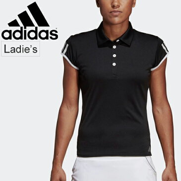 ポロシャツ 半袖 レディース アディダス adidas TENNIS CLUB 3ST POLO ゲームシャツ スポーツウェア 女性 テニスウェア ソフトテニス トップス/ FRO23【取寄】