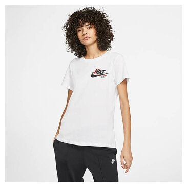 Tシャツ 半袖 レディース ナイキ NIKE W's ノベル-T 3 TEE/スポーツウェア トレーニング ランニング フィットネス ヨガ 女性 クルーネック 半袖シャツ ホワイト ロゴ トップス/CK4402-100