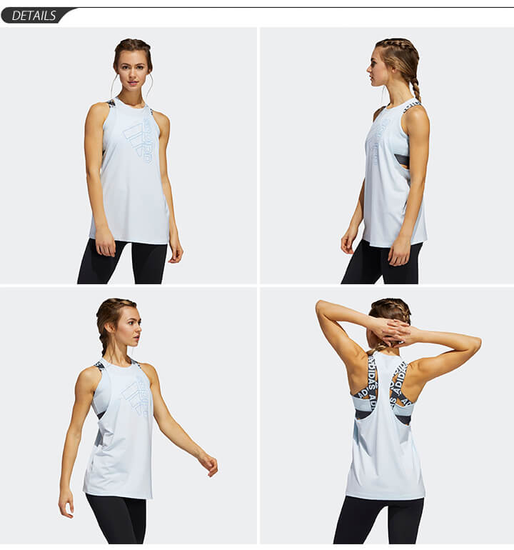 タンクトップ レディース アディダス adidas W バッジ オブ スポーツ TANK/スポーツウェア ランニング 自宅トレーニング ジム フィットネス 女性 スリーブレス トップス/IEL32-FQ1998