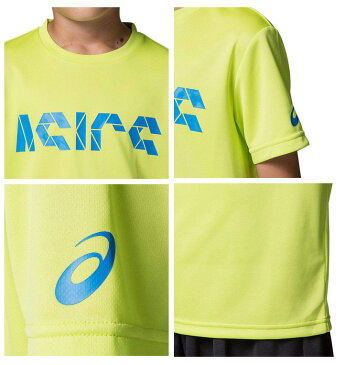 Tシャツ 半袖 キッズ ジュニア 男の子 女の子 アシックス asics Jr.CAショートスリーブトップ/スポーツウェア 子供服 130-160cm プラクティスシャツ 吸汗速乾 半袖シャツ 部活 トレーニング 普段着/2034A332