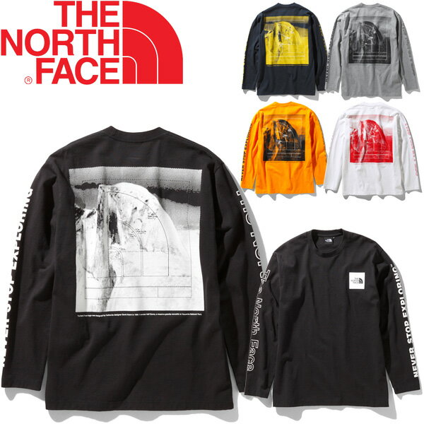 長袖 Tシャツ メンズ ノースフェイス THE NORTH FACE ロングスリーブ スリーブグラフィックティー/アウトドア 男性 バックプリント 長袖シャツ クルーネック スポーツ カジュアル トップス /NT32042