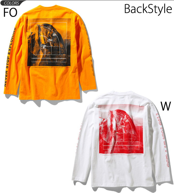 長袖 Tシャツ メンズ ノースフェイス THE NORTH FACE ロングスリーブ スリーブグラフィックティー/アウトドア 男性 バックプリント 長袖シャツ クルーネック スポーツ カジュアル トップス /NT32042