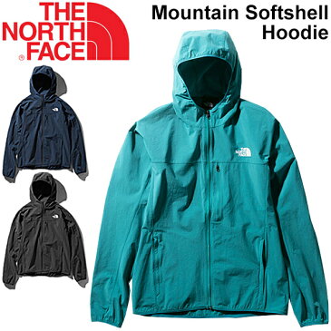 シェルジャケット ウインドブレーカー メンズ アウター ノースフェイス THE NORTH FACE マウンテンソフトシェルフーディ アウトドアウェア 薄手 撥水 マウンテンジャケット 男性用 ブルゾン ジャンバー/NP21703