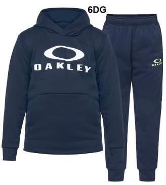 スウェット 上下セット キッズ ジュニア 子供服 オークリー OAKLEY Enhance Fleece プルオーバーフーディ ロングパンツ 上下組/スポーツウェア 130-160cm スエット セットアップ 運動 普段着/FOA400837-FOA400827