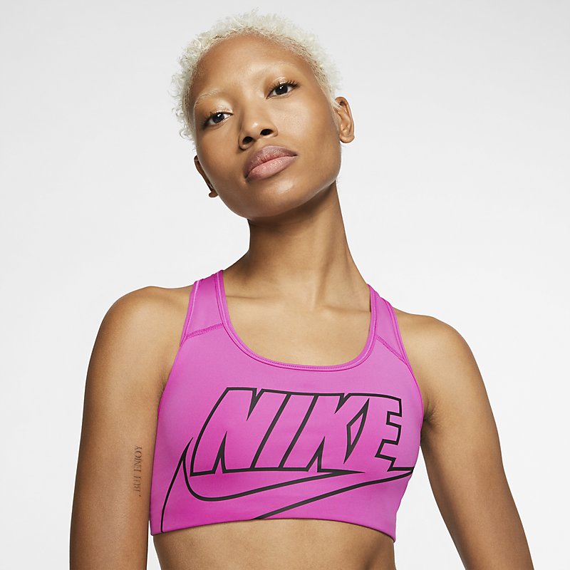スポーツブラ ミディアムサポート レディース ナイキ NIKE MED ノンパッドフューチュラブラ/スポーツウェア 女性 スポブラ ブラトップ グレー系/自宅トレーニング ジム ランニング フィットネス ヨガ/BV3644-623【返品不可】
