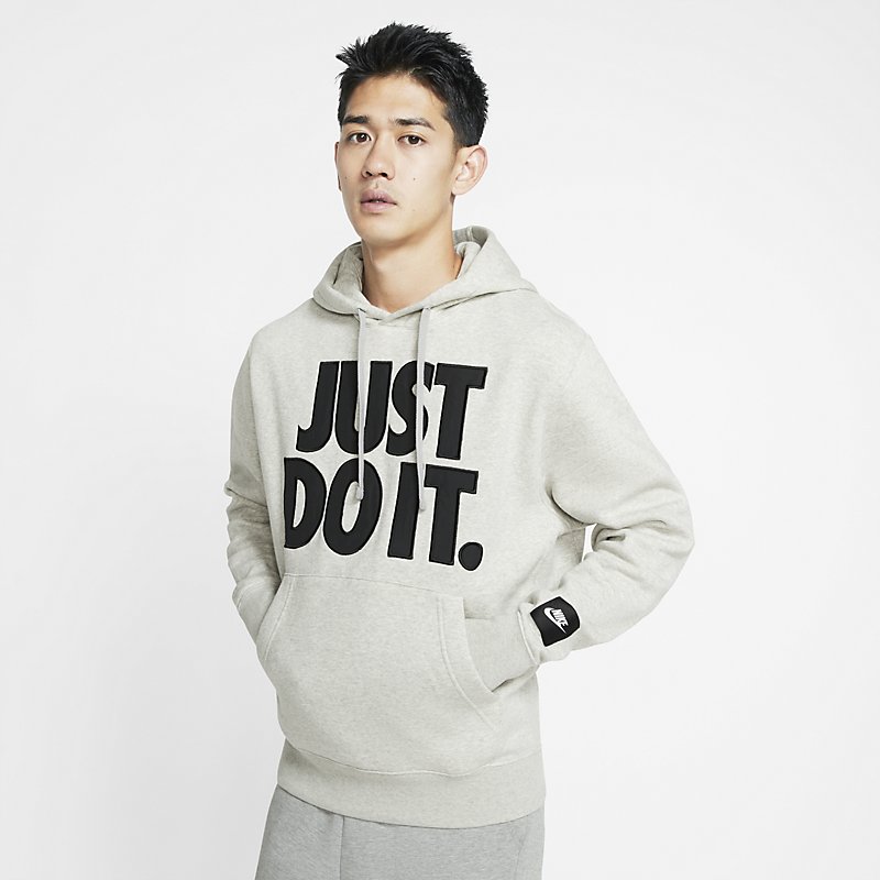 スウェット パーカー 長袖 トレーナー メンズ ナイキ NIKE JDI＋ フリース MX プルオーバー フーディ 裏起毛 スポーツウェア スエット 男性 トレーニング 普段使い グレー系 トップス/BV5110-050【FLs19n】