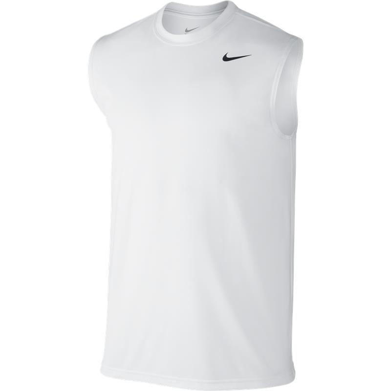 ノースリーブシャツ メンズ/ ナイキ NIKE ドライフィット レジェンド Tシャツ 男性用 袖なし スポーツ トレーニング ジム ランニング ジョギング ホワイト 白　運動/718836-100