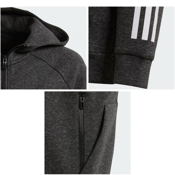 キッズ パーカー ジャケット スエット アウター ジュニア 子供服/アディダス adidas B A MHE フルジップ スウェットフーディ/スポーツ カジュアル 男の子 普段使い 上着/GSW36-FL2836