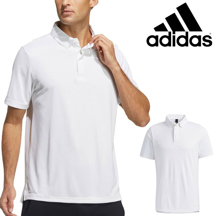 半袖 ポロシャツ メンズ トップス アディダス adidas マストハブ Must Haves Polo Shirt/スポーツウェア トレーニング 白 ホワイト ワンポイント シンプル 男性 普段使い トップス/JKL38-GN0810