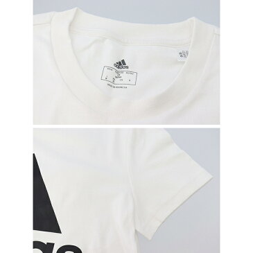 ワンピース 半袖 レディース アディダス adidas W ESS BL SJ ドレス/スポーティ カジュアル ウェア 白 ホワイト 女性 ロングTシャツ ルームウェア/28875-GV4031
