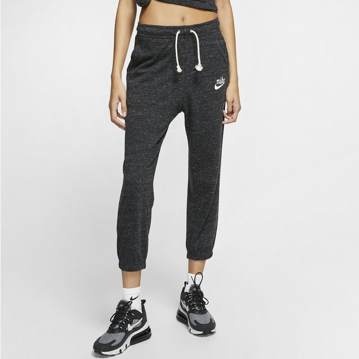 スウェットパンツ 7分丈 レディース/ナイキ NIKE ジム ヴィンテージ カプリ/スポーツウェア カジュアル スエット 女性 ブラック 黒 ボトムス/CJ1825-010【取寄】