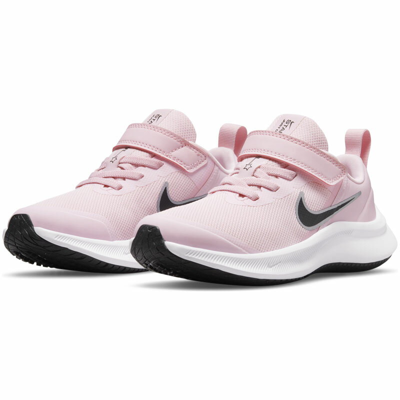 スニーカー シューズ キッズ ジュニア 16.5-22cm 子供靴/ナイキ NIKE スターランナー3 PSV/男の子 女の子 スポーティ カジュアル 運動靴 ピンク STAR RUNNER 3 くつ/DA2777-601