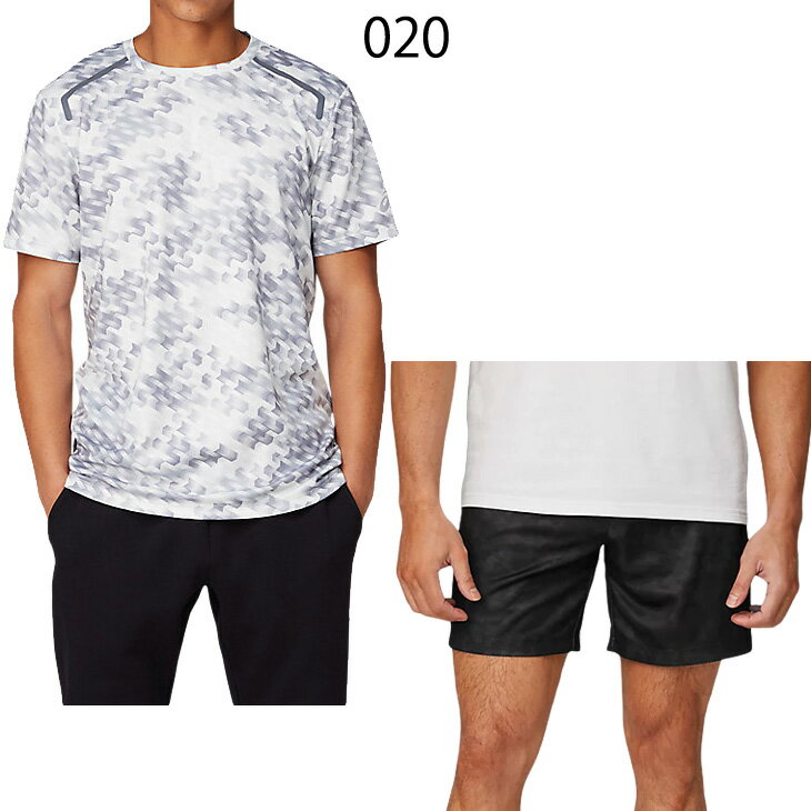 トレーニングウェア 上下セット メンズ セットアップ/アシックス asics 半袖Tシャツ 7インチショーツ 上下組/スポーツウェア ランニング ジム 男性 2点セット/2031C526-2031C590