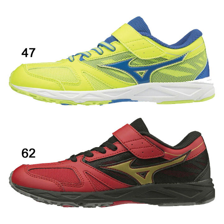 キッズシューズ ランニングシューズ ジュニア スニーカー 男の子 女の子 子ども ミズノ mizuno スピードスタッズベルト 子供靴 18-23.0cm 2E相当 運動会 陸上 小学校 通学 部活 スポーツ 運動靴 くつ/K1GC1940