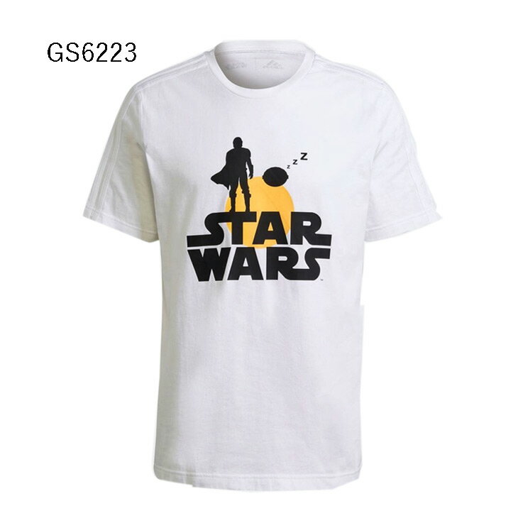 Tシャツ 半袖 スターウォーズコラボ メンズ アディダス adidas×STAR WARS マンダロリアン グラフィック/スポーツカジュアル ウェア キャラクター 男性 トップス/IXT48【取寄】