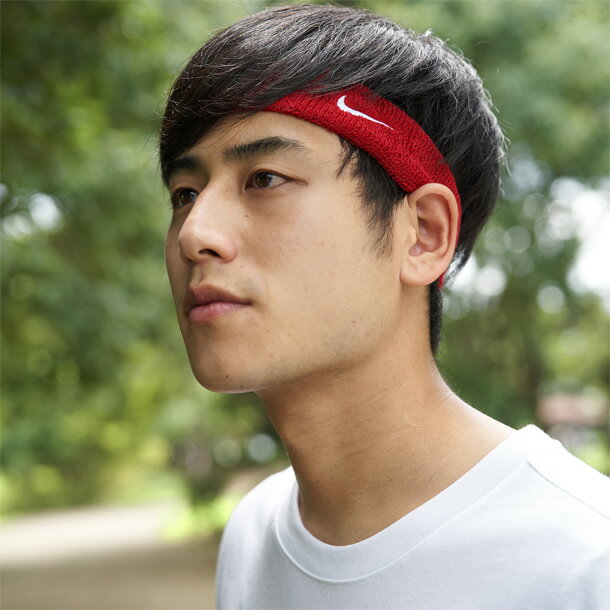 ヘアバンド ナイキ NIKE ナイキ スウッシュ ヘッドバンド 赤 レッド/汗どめ 髪留め スポーツアクセサリー カジュアル ストリート 小物 /NNN07-601