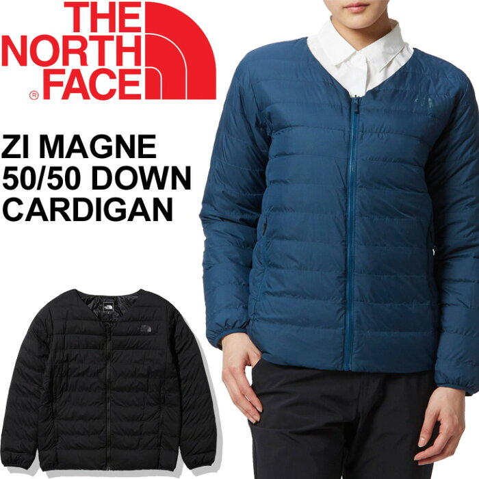 ダウンカーディガン アウター レディース/ノースフェイス THE NORTH FACE Vネック ジャケット 女性 防寒 アウトドアカジュアル ZI Magne 50/50 Down Cardigan 上着/NDW92160