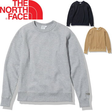 長袖シャツ レディース サーマル ノースフェイス THE NORTH FACE ウォームワッフルクルー/アウトドアウェア クルーネック 女性 リラックス キャンプ カジュアル トップス/NTW62032