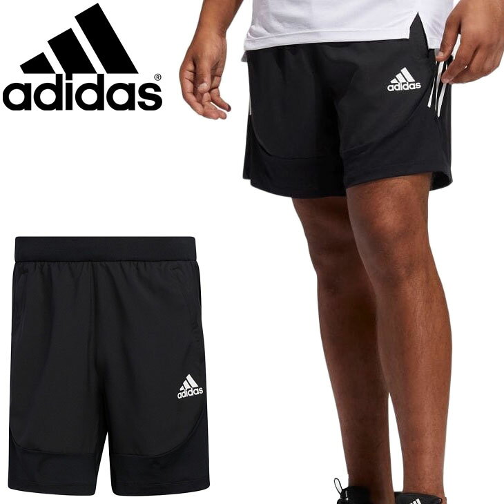 ショートパンツ ハーフパンツ メンズ/アディダス adidas AEROREADY 3ストライプス スリムショーツ/トレーニング スポーツウェア 男性 ボトムス 短パン/25527【取寄】