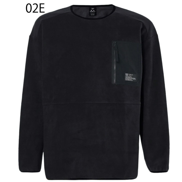 フリースシャツ メンズ オークリー OAKLEY ENHANCE FGL MICRO FLEECE CREW 1.0/スポーツウェア 保温 クルーネック 男性 カジュアル トップス/FOA402983