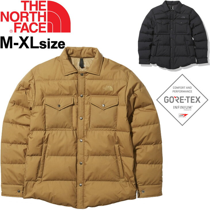 ダウンシャツ シェル 保温 防水 メンズ/ノースフェイス THE NORTH FACE ウィンドストッパーゼファー/アウトドアウェア 高機能 シャツジャケット GORE-TEX 男性用 トップス/ND92063