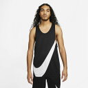 タンクトップ メンズ ナイキ NIKE Dri-FIT ジャージ/バスケットボール スポーツウェア 練習着 バスケシャツ 男性 ビッグロゴ 黒 ブラック トップス/DH7133-013