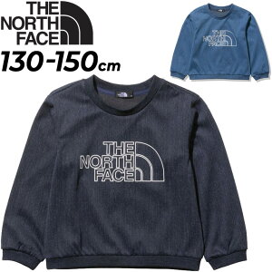 送料無料 キッズ デニム 長袖シャツ 130-150cm 子供服 ノースフェイス THE NORTH FACE 子ども アウトドアウェア 吸汗速乾 はっ水加工 カジュアル 男の子 女の子 かわいい トップス/NTJ12217