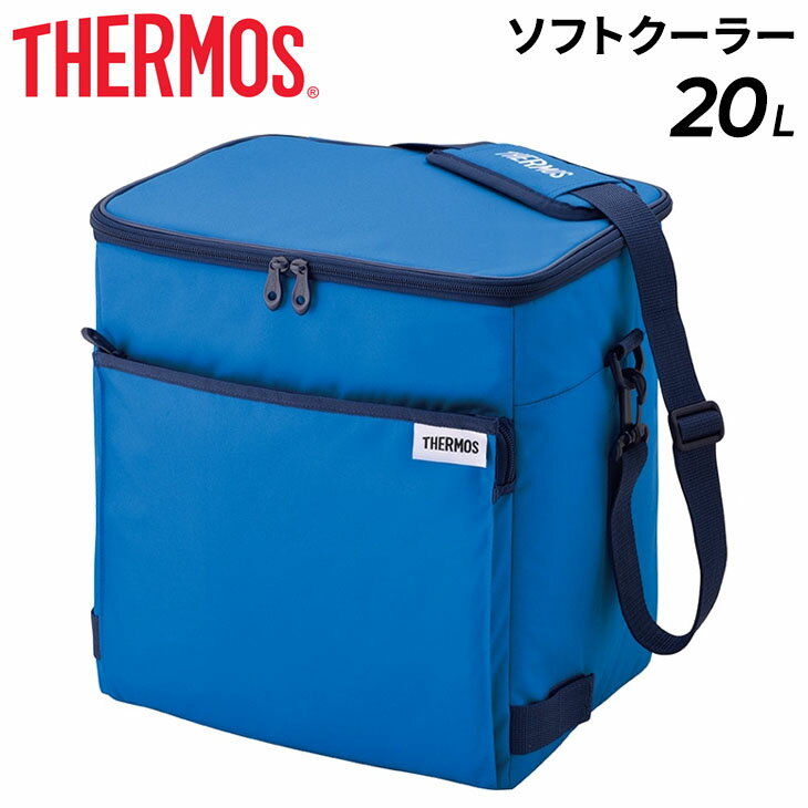 保冷バッグ サーモス ソフトクーラー 約20L THERMOS ボックス型 大容量 スポーツ アウトドア レジャー 部活 お弁当 学校行事 買い物/RFD-020