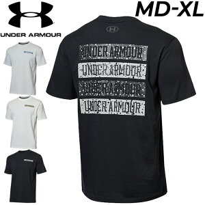 送料無料 Tシャツ 半袖 メンズ アンダーアーマー UNDERARMOUR スポーツウェア 吸汗速乾 ドライ トレーニング ジム ランニング 運動 男性 バックプリント 丸首 トップス/1371912