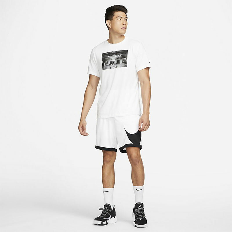 送料無料 22年春夏新モデル ナイキ Nike メンズ 上下セット バスケウェア タンクトップ 国内配送 ハーフパンツ 上下 セットアップ Dri Fit バスケシャツ 白 男性 ビッグロゴ 上下組 スポーツウェア 練習 Dh6764 Dh7133 100 ホワイト バスケットボール バスパン