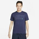 Tシャツ 半袖 メンズ ナイキ NIKE ドライ-フィット 6/1 グラフィック S/S TEE/ロゴT スポーツウェア トレーニング 男性 ネイビー 紺色 カジュアル トップス/DM6256-410