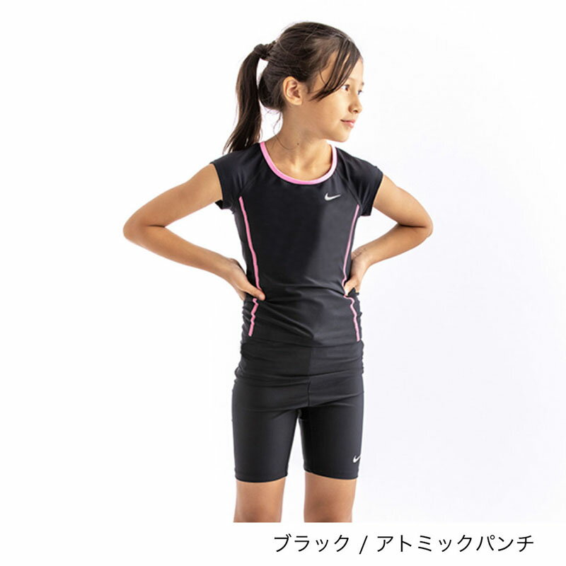 送料無料 キッズ スクール水着 女の子 120-160cm ナイキ NIKE GIRLS セパレートタイプ 子供用 スイムウェア 水泳 スイミング プール 体育 学校 女児 小学生 保育園 幼稚園 海水浴 ビーチ/1991004-003【返品不可】