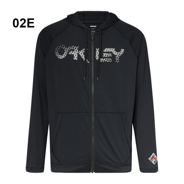 送料無料 ラッシュガード 長袖 メンズ オークリー OAKLEY/フルジップ パーカー スイムウェア 水着 UVカット ビーチ 海水浴 サーフィン マリンスポーツ アウトドア アウター/FOA403492【返品不可】