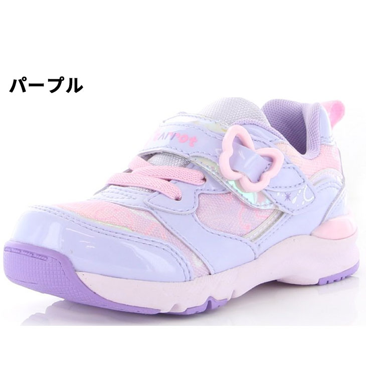 送料無料 キッズシューズ 女の子 スニーカー 14-19cm 子供靴/ムーンスター キャロット moonstar Carrot 抗菌防臭 運動靴 子ども 女児 かわいい 通園 保育園 幼稚園 くつ/CR-C2316