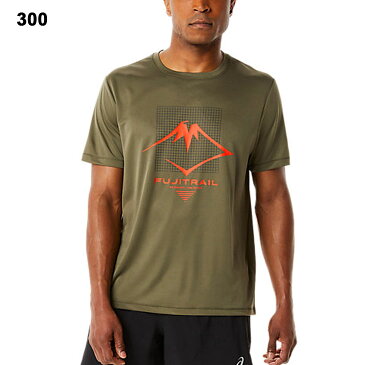半袖 Tシャツ メンズ アシックス asics FUJITRAIL/スポーツウェア 吸汗速乾 トレイルランニング マラソン ジョギング トレーニング 男性 クルーネック プリントT トップス/2011C624