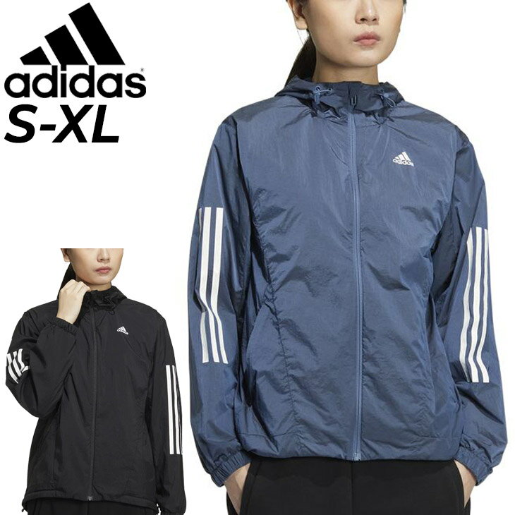 送料無料 ウインドブレーカー レディース アディダス adidas W 24/7 ウインドジャケット/アウター スポーツウェア トレーニング フード付き 女性 運動 秋冬/F6935のサムネイル