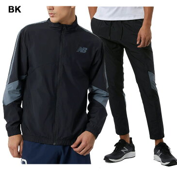 送料無料 ウィンドブレーカー 上下 メンズ セットアップ/ニューバランス Newbalance ウーブン ジャケット ロングパンツ 上下組/トレーニング スポーツウェア 男性 ドライ デイリー ウインドブレイカー/MJ23010-MP23011