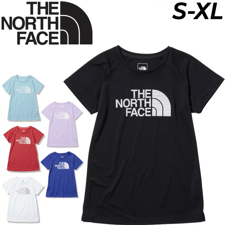 送料無料 半袖 Tシャツ レディース ノースフェイス THE NORTH FACE GTDロゴクルー/ランニング スポーツウェア マラソン トレラン 女性 UVカット 吸汗速乾 抗菌防臭 アウトドア トップス/NTW12276