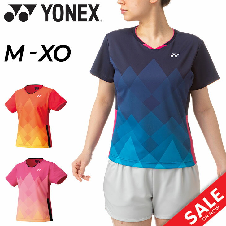 半袖 Tシャツ レディース ヨネックス YONEX ゲームシャツ（スリム）/バドミントン テニス ソフトテニス 女性 涼感 ドライ 吸汗速乾 UVカット スポーツウェア トップス/20621