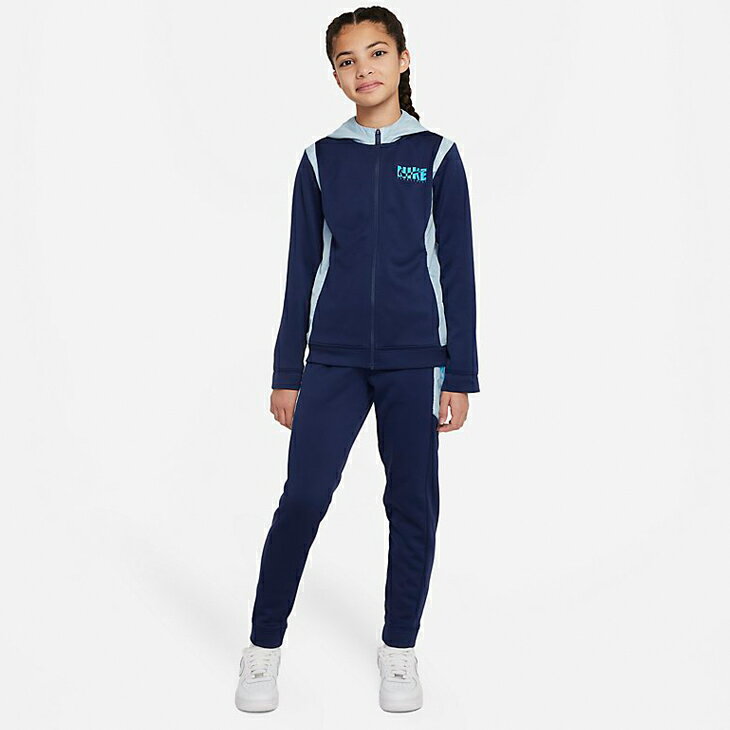 送料無料 ナイキ ジャージ キッズ 上下 130-160cm 子供服/NIKE YTH NSW POLY ウーブン OVLY トラックスーツ/ジャケット パンツ セットアップ/子ども ジュニア スポーツウェア ネイビー 運動 普段使い/DD8567-411