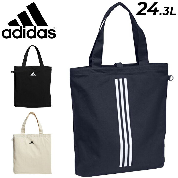 トートバッグ かばん アディダス adidas キャンバス エコバッグ 24.3L スポーツ カジュアル コットン 鞄 ショッパー お買い物 サブバッグ/SV628のサムネイル