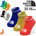 ノースフェイス 靴下 ベビーソックス 3足組 くつ下 13-15cm ノースフェイス THE NORTH FACE 3P 3足セット 薄手 くつした オーガニッ...
