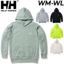 送料無料 ヘリーハンセン パーカー スウェット レディース HELLYHANSEN プルオーバー フーディ 薄手 裏毛スウェット アウトドア ウェア キャンプ デイリー カジュアル 女性 シンプル スウェットシャツ/HE32322UW