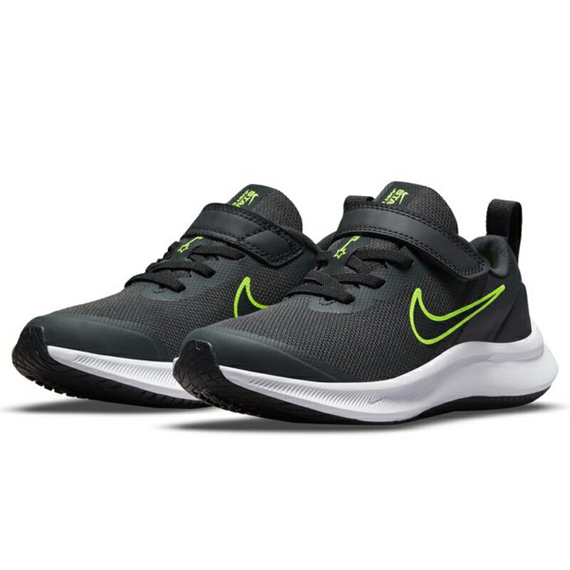 送料無料 ナイキ キッズ スニーカー ジュニア NIKE スターランナー3 PSV 子供靴 16.5-22cm 男の子 女の子 スポーツ カジュアル シューズ 運動靴 子ども 小学生 通学 STAR RUNNER 3 くつ/DA2777-004のサムネイル